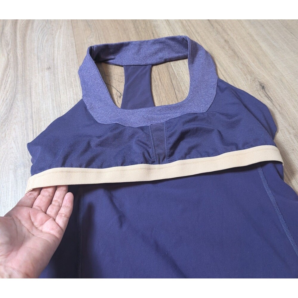 Lululemon Size 10 Scoop Neck Workout Yoga Racer Back Tank Concord Grape - Picture 5 of 7